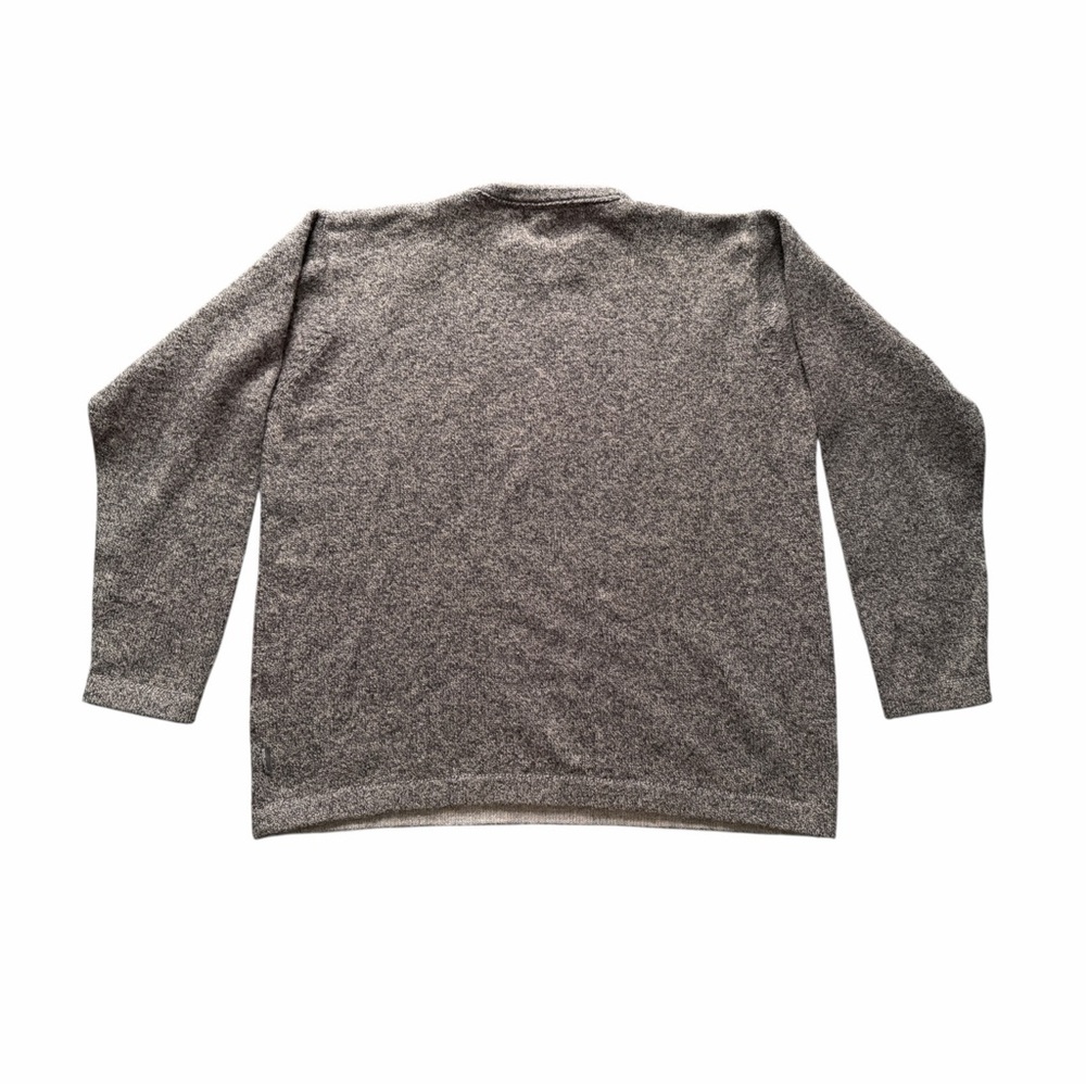 VTG Woolrich Men's Olive Heather Gray Wool Blend Sweater size XL Warm Light - Picture 3 of 9
